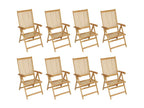 Set salotto da giardino 9 pezzi Mobenze de teck massiccio JYBA55285