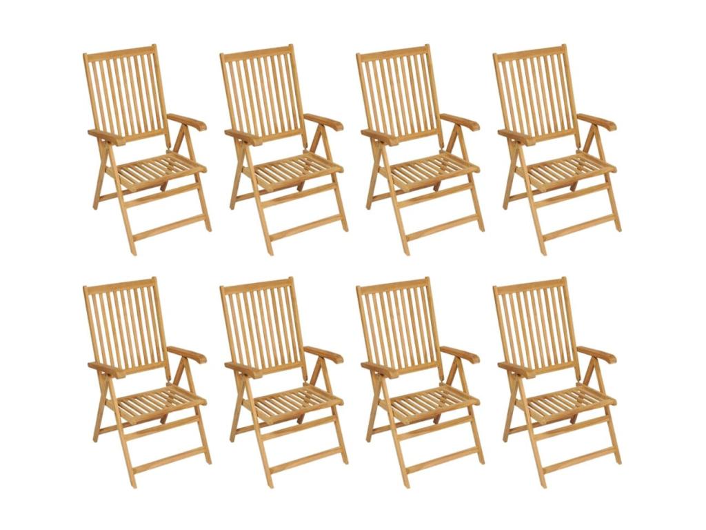 Set salotto da giardino 9 pezzi Mobenze de teck massiccio JYBA55285