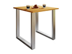 Mobenze Tavolo da mangiatoia Tavolo da cucina Tavolo Xona U argent 50 - 80 - hêtre DFWY63096