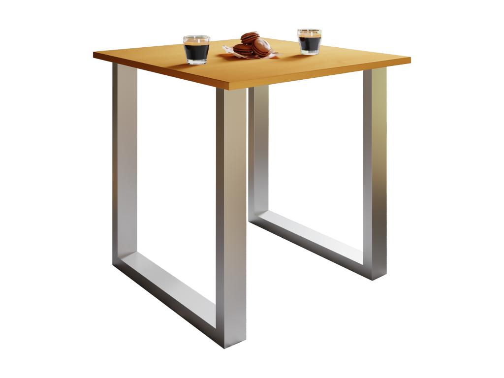 Mobenze Tavolo da mangiatoia Tavolo da cucina Tavolo Xona U argent 50 - 80 - hêtre DFWY63096
