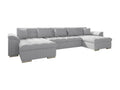 Divano ad angolo Mobenze 359 Grigio Fonction de couchage 375x155x76cm KQHC60631