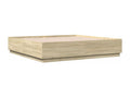 Bed frame sans Mattress chêne Mobenze 180x200 cm SNXO98117