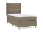 Lit à sommier tapissier con Materasso Luxameub 90x190 cm Tissu HLOF43823