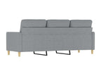 Divano à 3 posti Grigio chiaro 180 cm Tissu DLSY17636