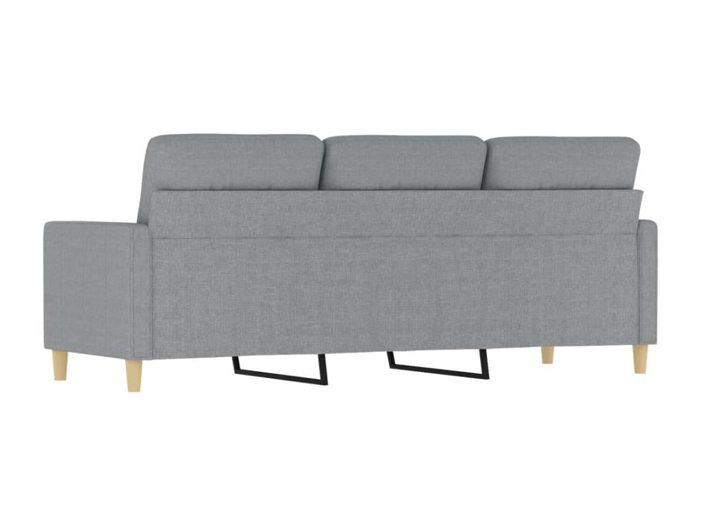 Divano à 3 posti Grigio chiaro 180 cm Tissu DLSY17636