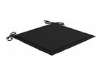 Sedie de jardin con coussins nero 4 pz Mobenze de teck massif 4 BXZV14802