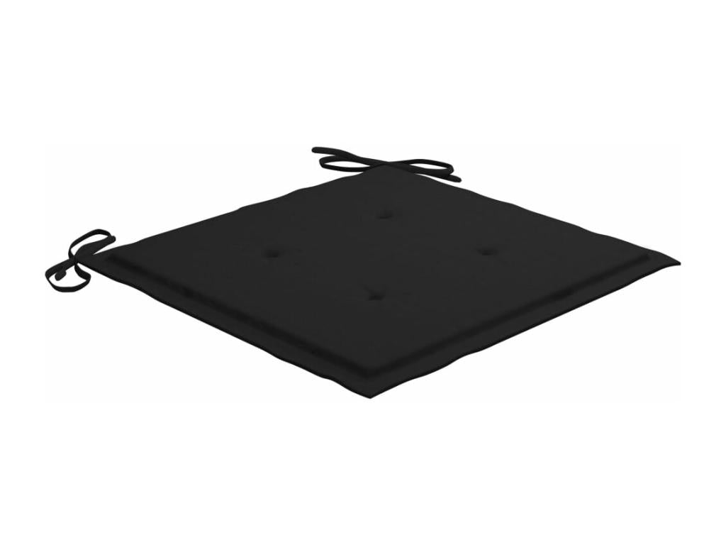 Sedie de jardin con coussins nero 4 pz Mobenze de teck massif 4 BXZV14802
