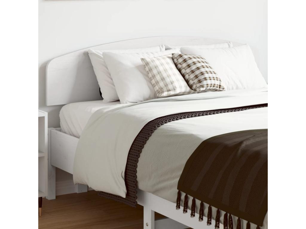 Letto in legno massello bianco