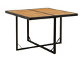 Set di mobili da pranzo da giardino e coussins 5 pezzi in resina intrecciata Nero IQSR24432