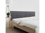 Luxameub Testiera in Bois DM Recyclé Double Style Palette Orizzontale 190x46 cm Lits 190 - Grigio Massif NXKQ05909