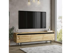 Mobile TV Mobenze gambe in metallo 160 cm nero-feutre JSDT44451
