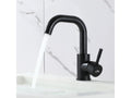 Mobenze Max Robinet Lavabo Nero con Barboteur Démotable Rotation à 360 Mitigeur Salle Bain en Laiton Haut de 250mm EU Modèle HSEF08241