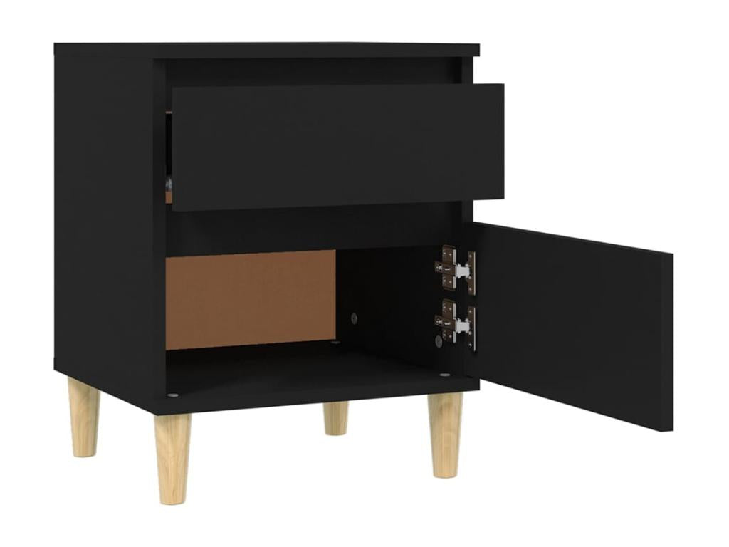 Comodino Nero 40x35x50 cm KCLG43487