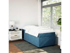 Sommier à Mobenze de lit con Materasso Blu foncé 100x200 cm OVDJ25657